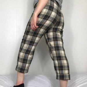 vintage plaid pants